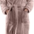 NY Threads Damen Fleece Morgenmantel mit Kapuze - Plüsch & kuscheliger Bademantel (Taupe, Medium) - 1