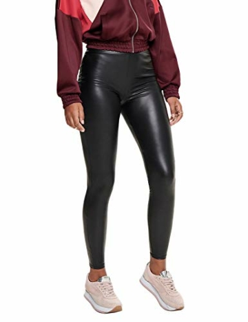 ONLY Damen Onlcool Coated Noos Leggings, Schwarz (Black Black), M EU - 1