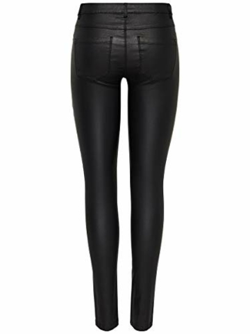 ONLY Female Skinny Fit Jeans Onlnew royal Coated Biker S34Black - 2