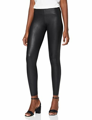 PIECES Damen NEW NOOS Skinny Leggings, Schwarz (Black Black), 38 (HerstellerGröße: M/L) - 1