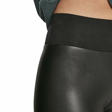 Urban Classics Damen High Waist aus Lederimitat mit Hoher Taille - Ladies Faux Leather Treggins Leggings, Schwarz (Black 00007), M EU - 5