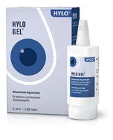 HYLO GEL Augentropfen bei trockenen Augen, langanhaltend, mit Hyaluronsäure, Doppelpackung 2x10 ml - 1