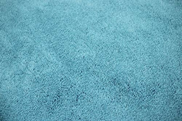 jilda-tex Strandtuch 90x180 cm Badetuch Strandlaken Handtuch 100% Baumwolle Velours Frottier Pflegeleicht (Chill Blue) - 5