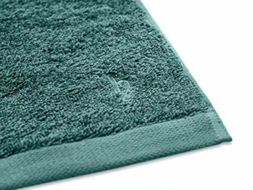 herzbach home Premium Badetuch Handtuch 100 x 150 cm 100% ägyptische Baumwolle (Ozeangrün) - 3