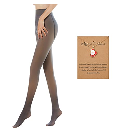 Lopily Thermostrumpfhose Hautfarbe Thermo Strumpfhose Damen Gefütterte Leggins Damen Winter Warm 