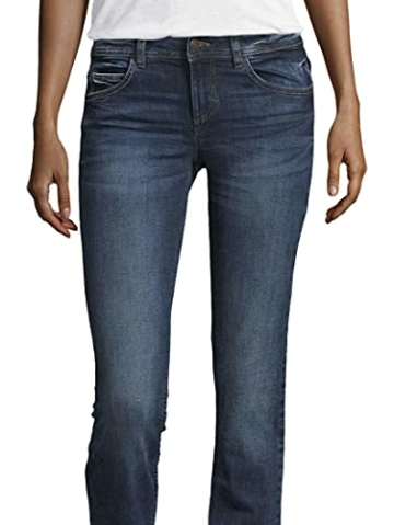 TOM TAILOR Damen Alexa Straight Jeans 10622022 Alexa Straight, 10281 - Mid Stone Wash Denim, 32W/32L - 7