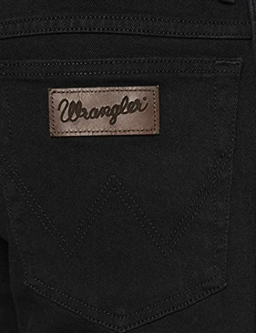 Wrangler Herren Texas Tonal Straight Jeans, Black Overdye, 32W / 32L EU - 4