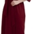 NY Threads Luxuriöser, Leichter Damen-Bademantel/Frauen Morgenmantel aus weichem Poly-Baumwollstrick (Large, Burgundy) - 1