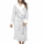 CityComfort Bademantel Damen Flauschig, Fleece Morgenmantel Damen Dressing Gown Women (Zweifarbiges Grau, M) - 3